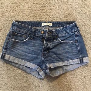 Abercrombie & Fitch denim rolled up shorts